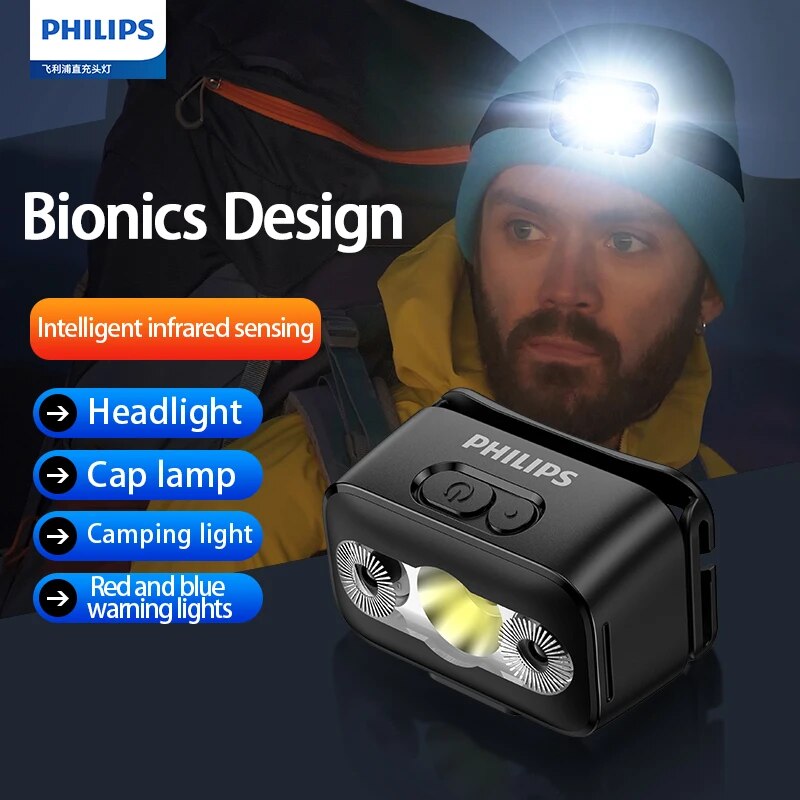 Outdoor Lighting Philips - 필립스 LED 헤드램프 센서 헤드 손전등