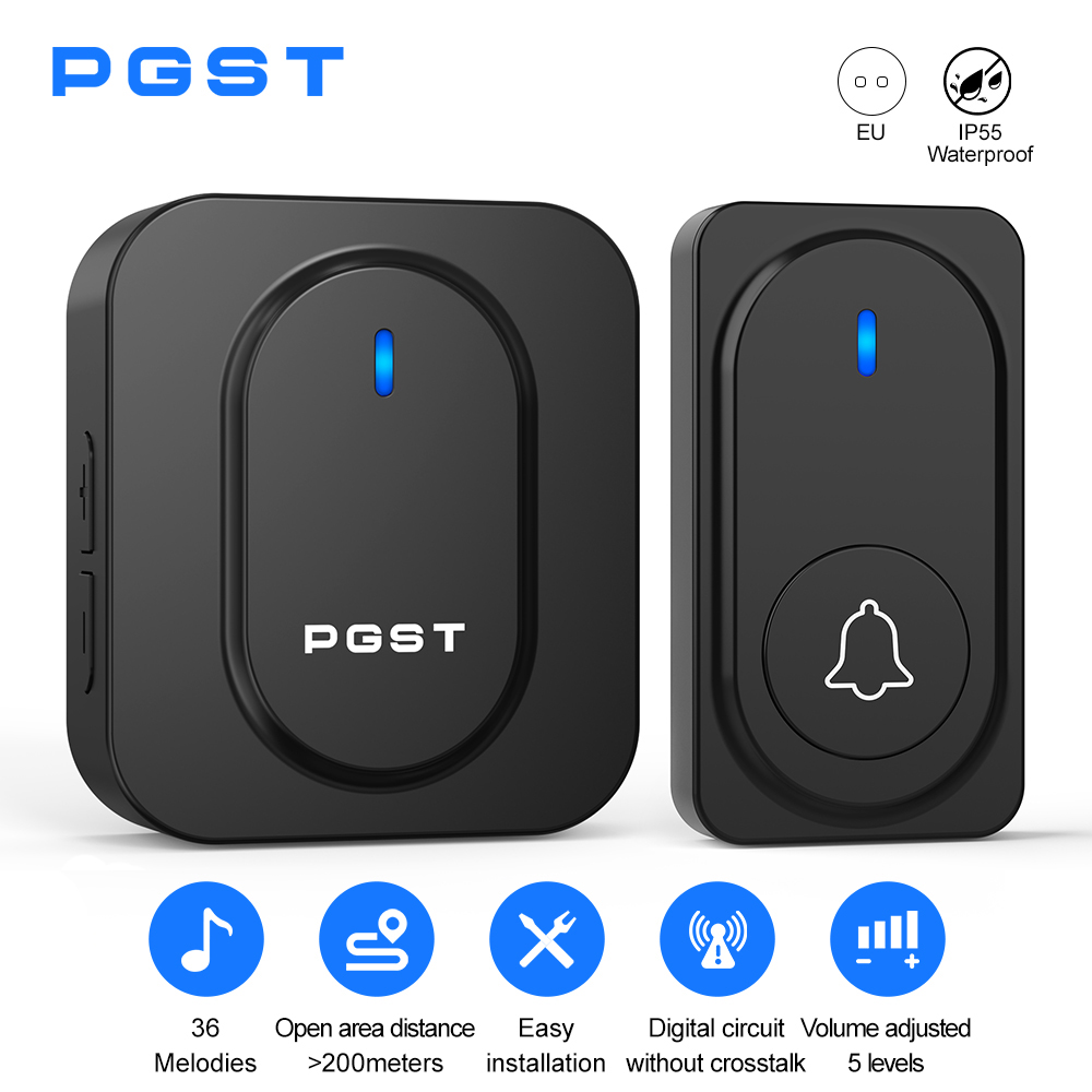 Outdoor Lighting Install - PGST 무선 초인종 36 차임 LED