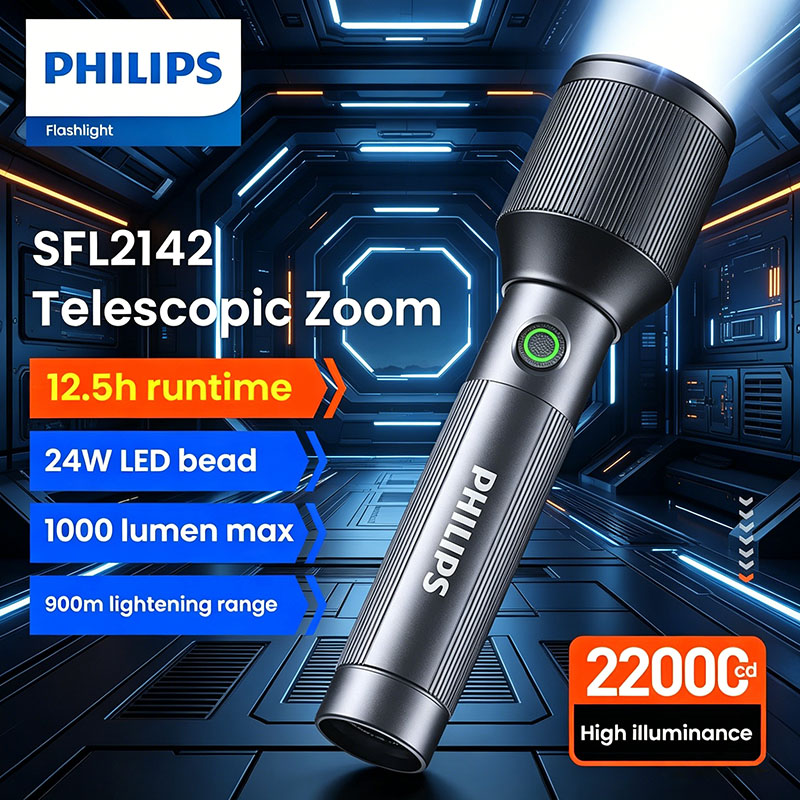 Outdoor Lighting Philips - 필립스 Sfl2142 강력한 조명 원거리 손전등