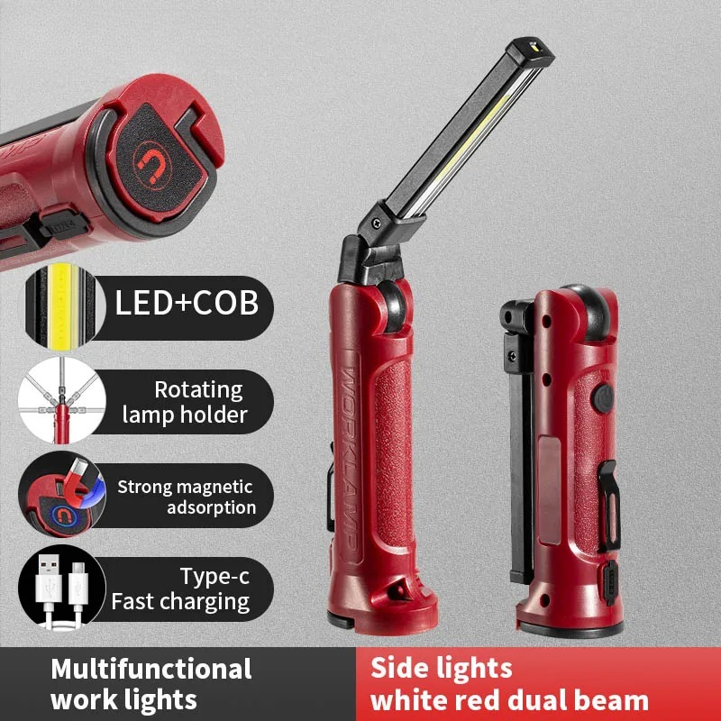 Outdoor Lighting House - COB LED 작업 조명 충전식 접이식