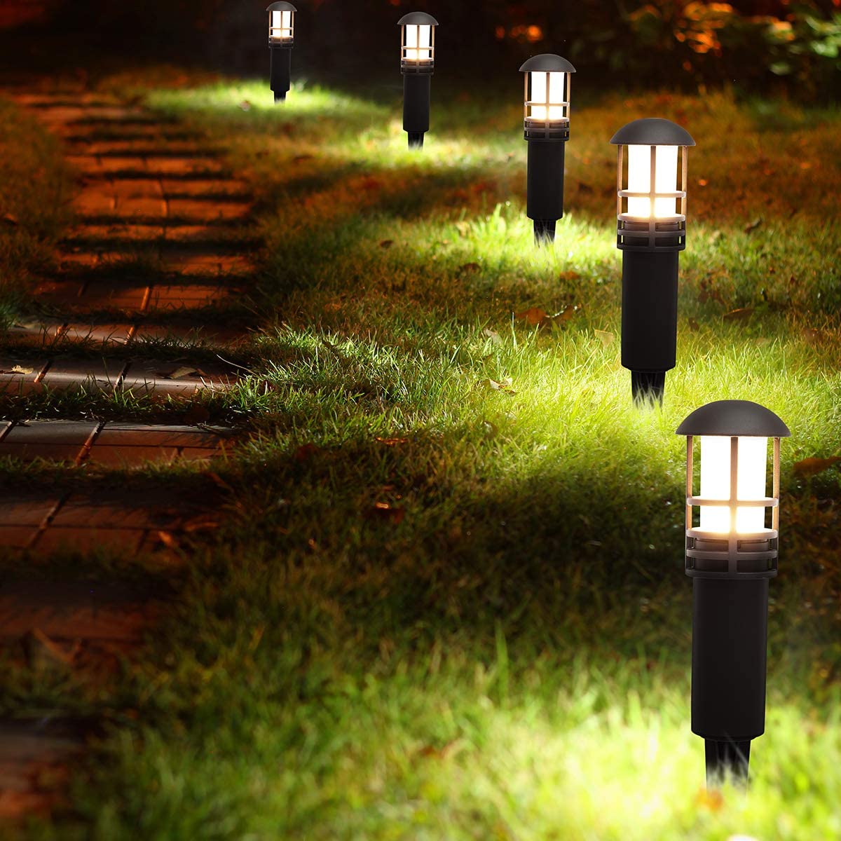 Outdoor Lighting Install - LED 야외 정원 잔디 조명, 통로