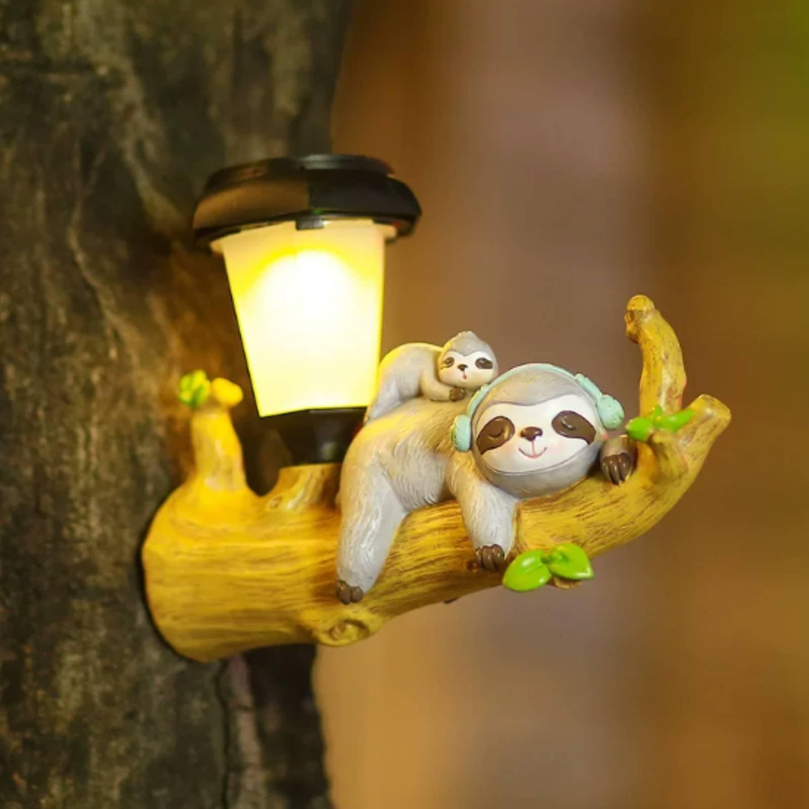 Outdoor Lighting Patio - 레진 태양광 야외 걸이형 조명 동물