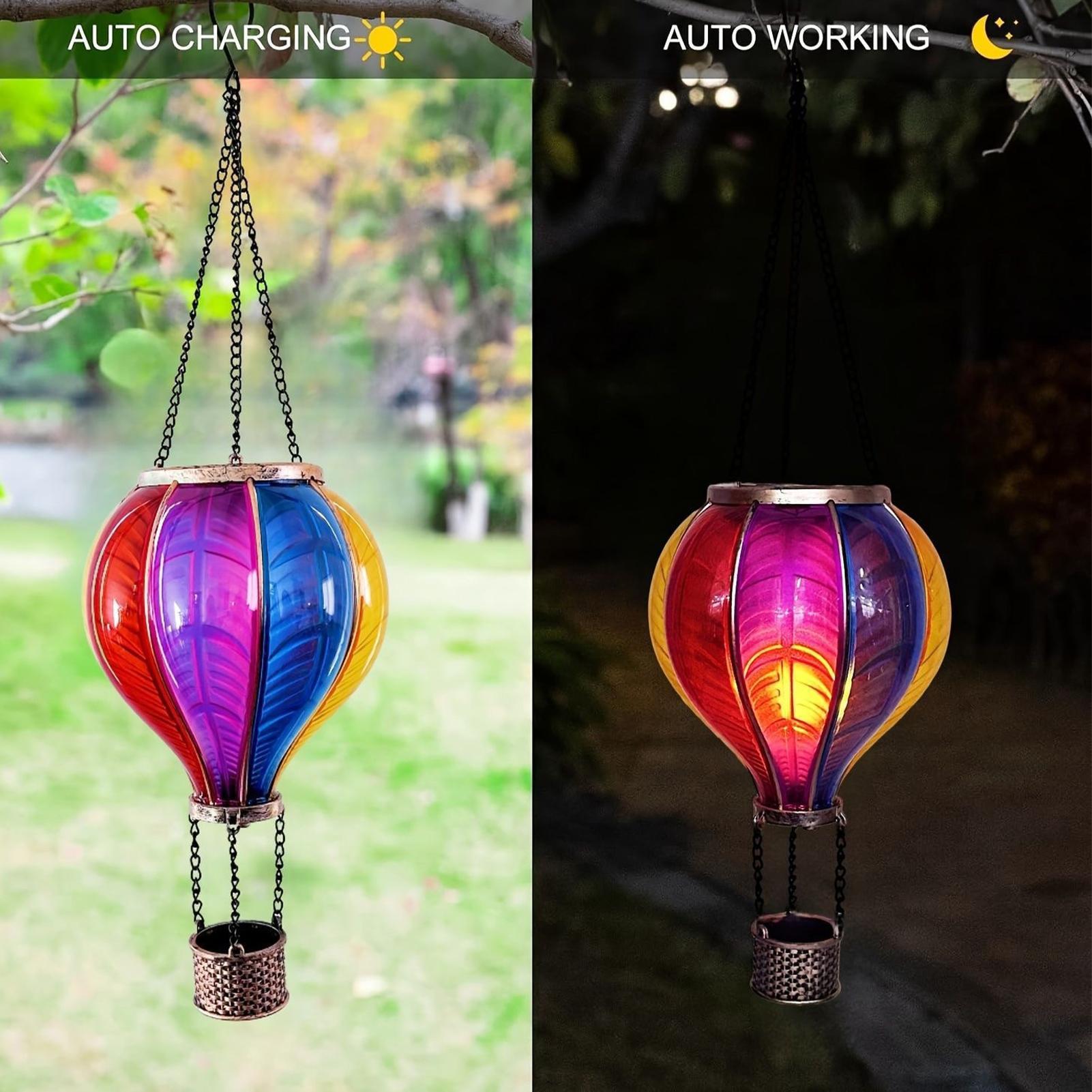 Halo Outdoor Lighting - 뜨거운 공기 풍선 랜턴 태양열 랜턴