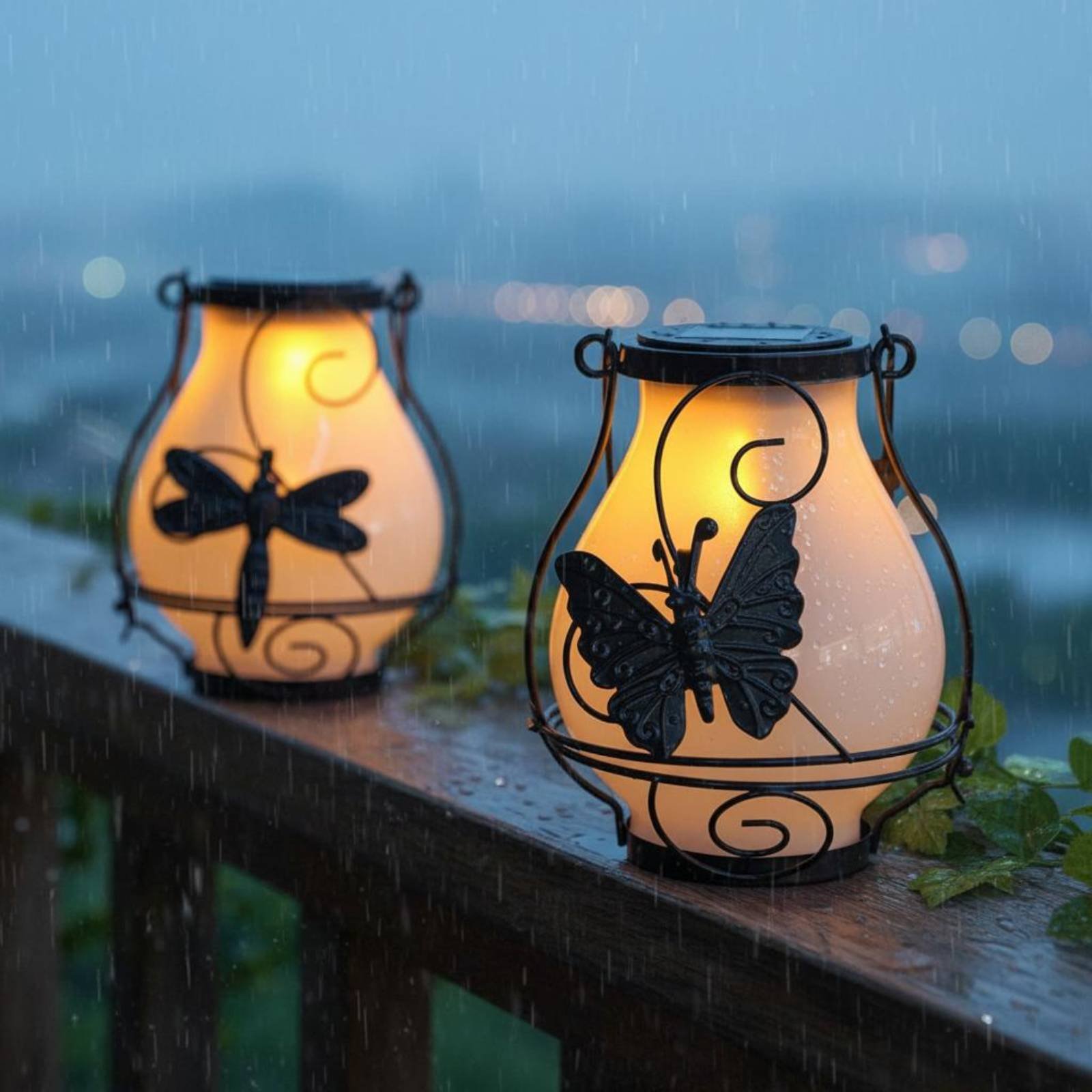 Outdoor Lighting Patio - 태양열 나비 랜턴 방수 나비 태양열