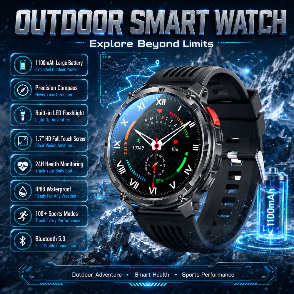 Outdoor Lighting Ip Rating - 2026 신형 YAOCX AMOLED 스마트워치 남성용