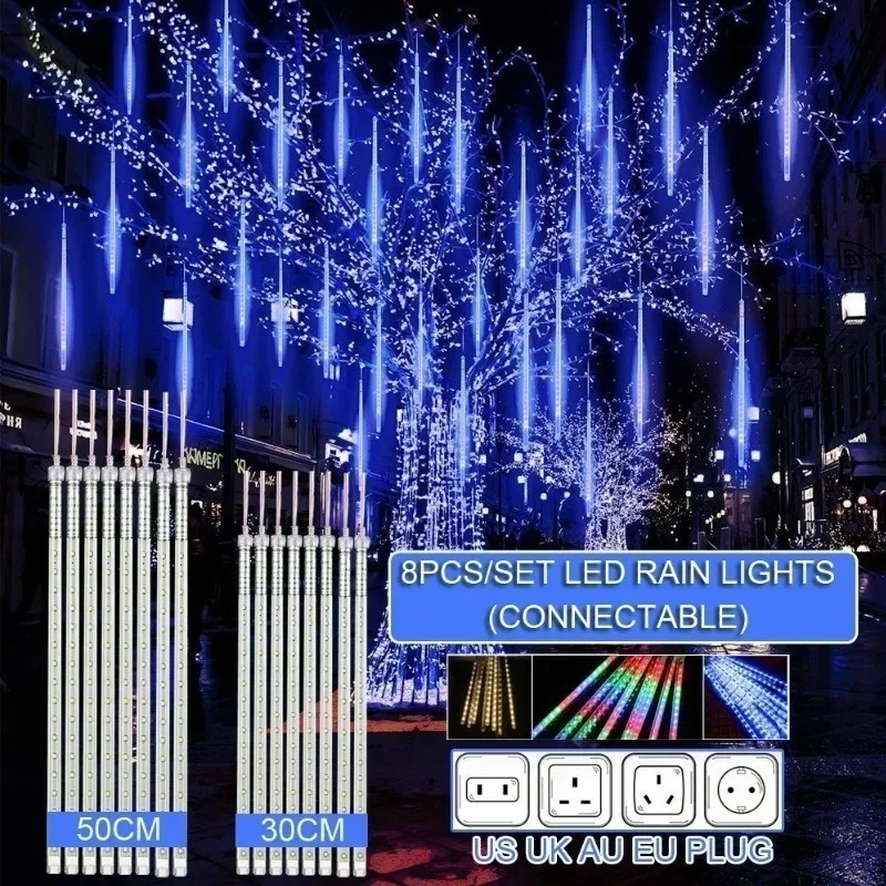 Outdoor Lighting Ideas For Party - 30cm /50cm 방수 유성우 비 8