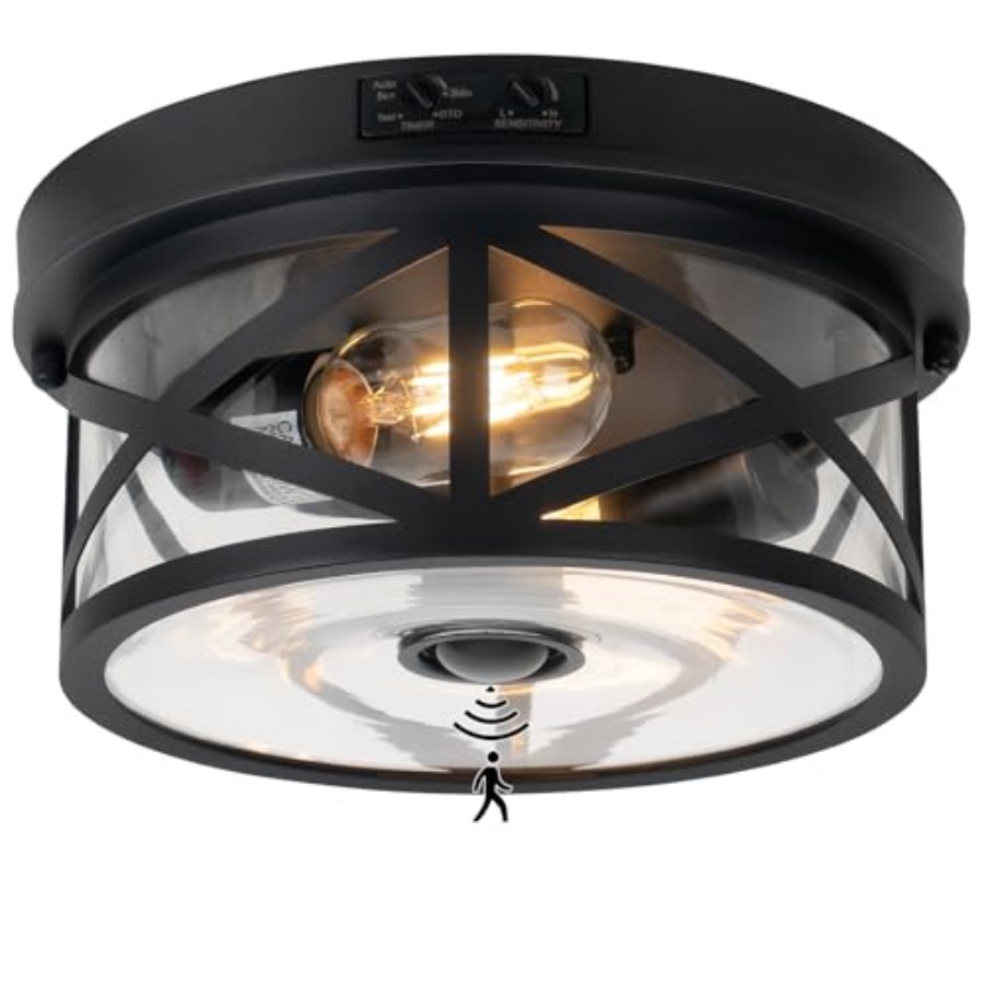 Outdoor Lighting With Motion Sensor - 모션 센서 야외 천장 조명, 조절