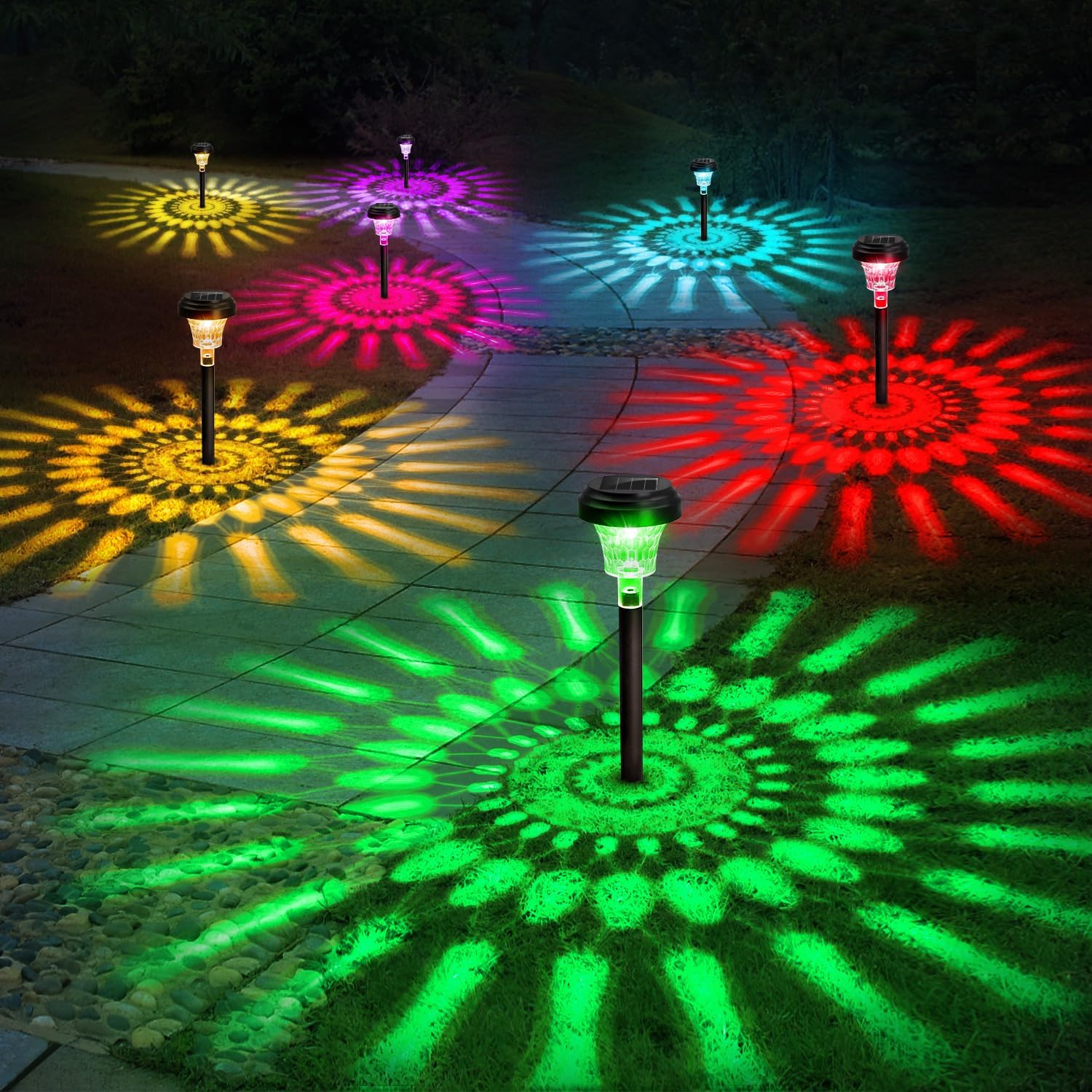 Outdoor Lighting Driveway - 태양 통로 조명 야외 태양 마당