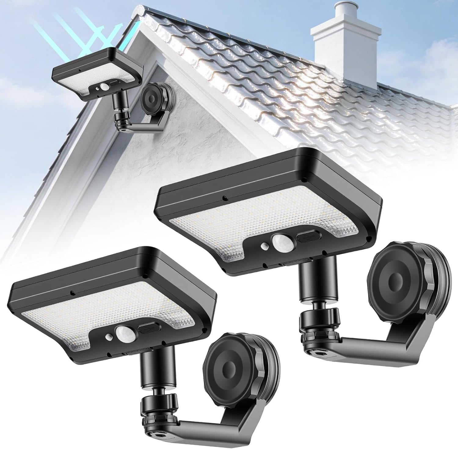 Outdoor Lighting Install - 자석식 태양광 조명 야외 모션 센서,