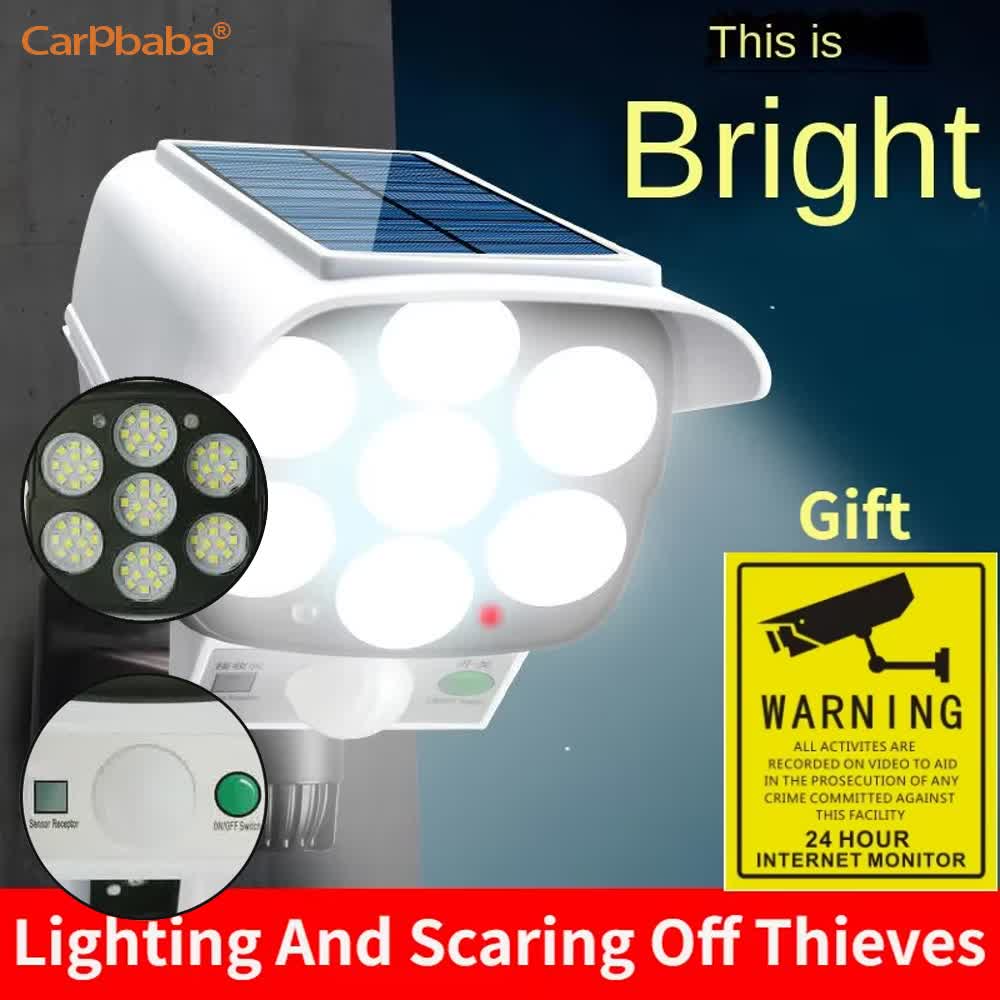 Outdoor Lighting With Motion Sensor - 야외 태양광 모션 센서 보안 모형