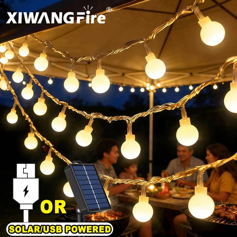 3-10M 태양광/USB/배터리 스트링 조명, 요정 글 - Outdoor Lighting Globes 리뷰 및 가격
