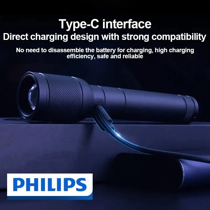 필립스 6168 광학 줌 손전등 Type-C 휴대용 손 - Outdoor Lighting Philips 리뷰 및 가격