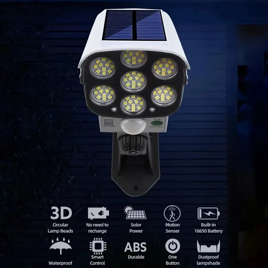 야외 모션 센서 태양 광 조명 77 LED 투광 조명  - Outdoor Lighting With Motion Sensor 리뷰 및 가격