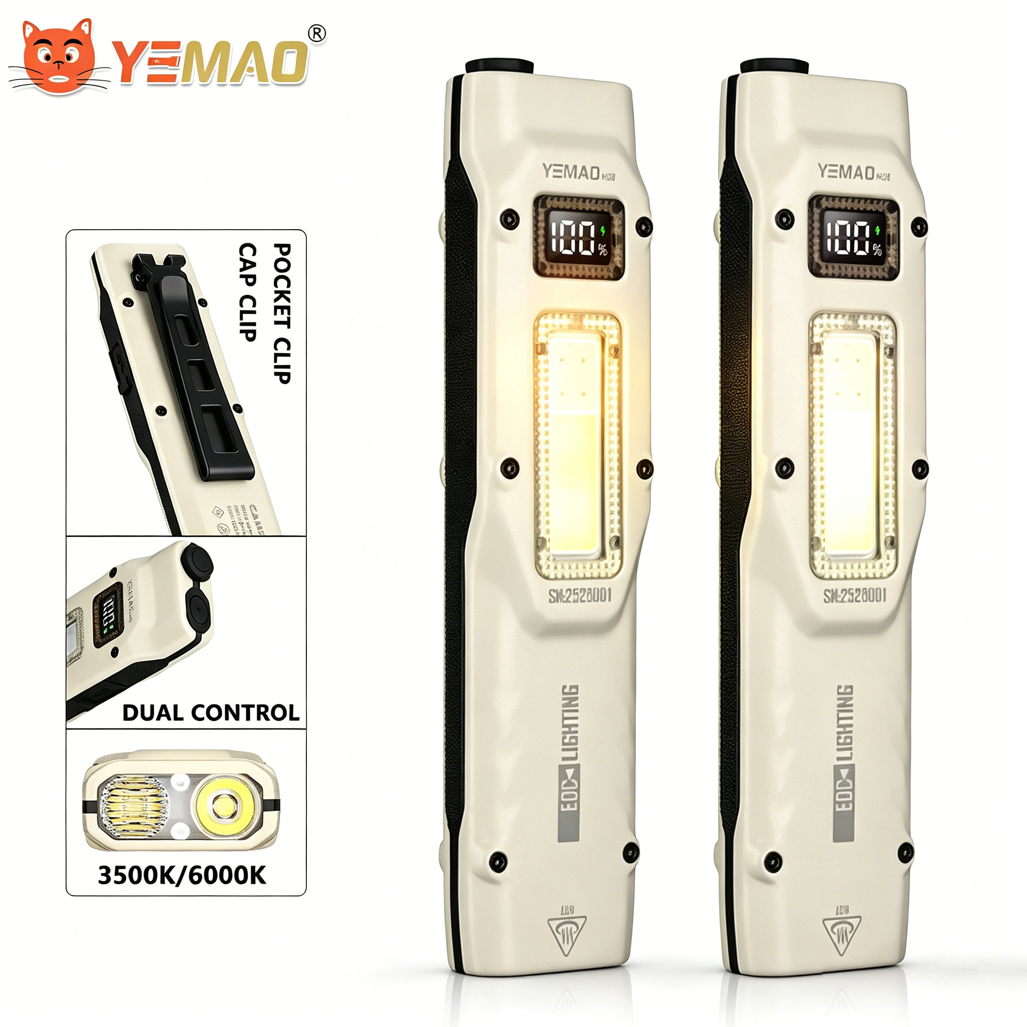 휴대용 880LM YEMAO M28 양방향 클램프 10 - Outdoor Lighting House 리뷰 및 가격