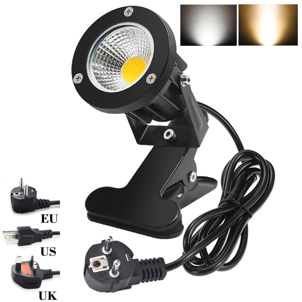 클립 온 스포트라이트 플러그인 방수 12W 110V 2 - Outdoor Lighting Uk 리뷰 및 가격