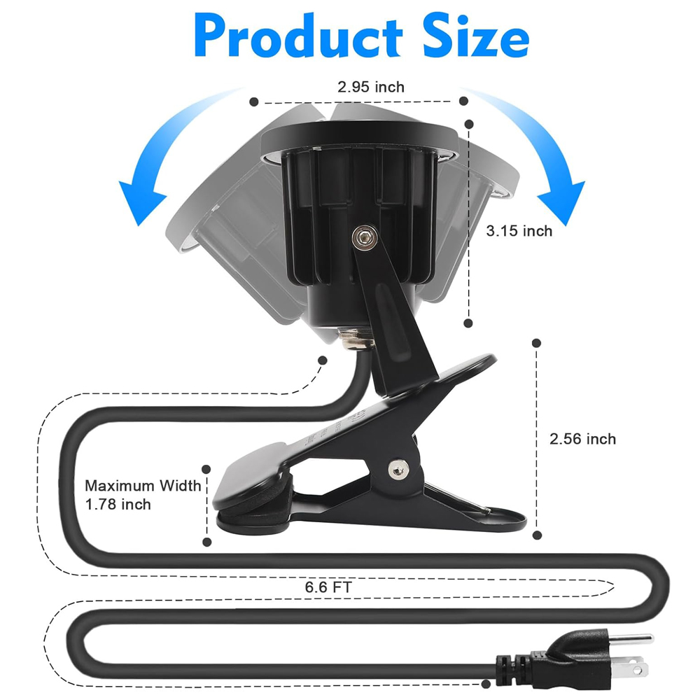 클립 온 스포트라이트 플러그인 방수 12W 110V 2 - Outdoor Lighting Uk 리뷰 및 가격