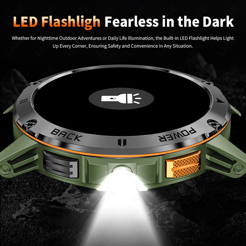 LIGE 400mAh 군용 등급 남성용 스마트 시계 L - Outdoor Lighting Ip Rating 리뷰 및 가격