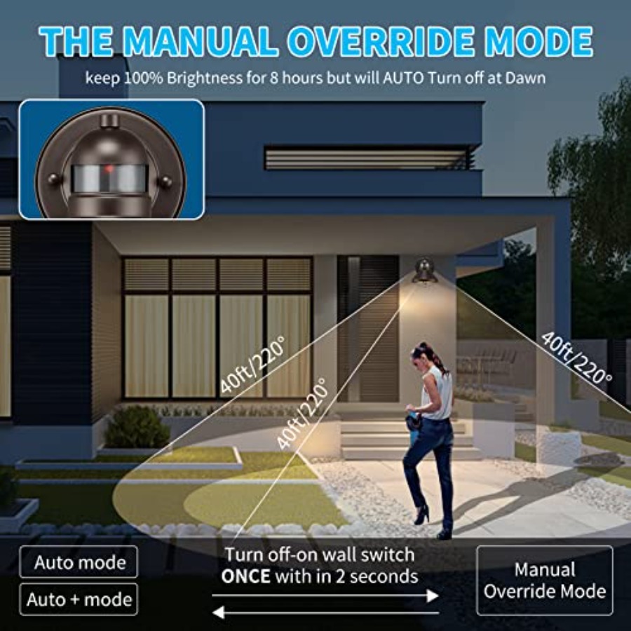 2팩 모션 센서 야외 LED 벽등, 해 질녘부터 새벽까 - Outdoor Lighting With Motion Sensor 리뷰 및 가격