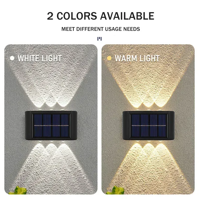 COB 태양광 벽등, 방수 야외 조명, 위아래 볼록 렌 - Outdoor Lighting Lamps 리뷰 및 가격