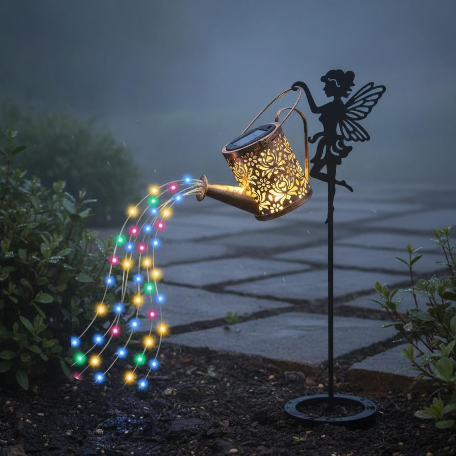 태양열 요정 물뿌리개 조명 장식용 프로젝션 요정 물뿌리 - Outdoor Lighting Patio 리뷰 및 가격