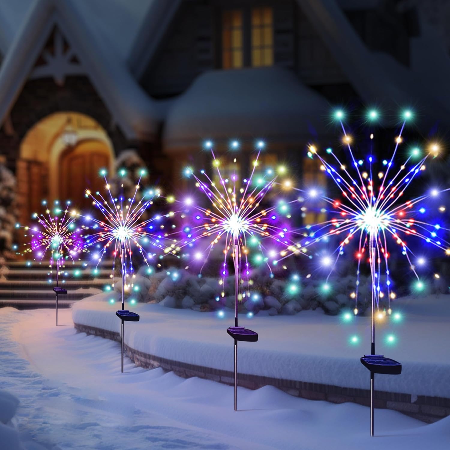 태양 LED 불꽃 요정 조명 야외 정원 장식 8 깜박임 - Outdoor Lighting Ideas For Party 리뷰 및 가격
