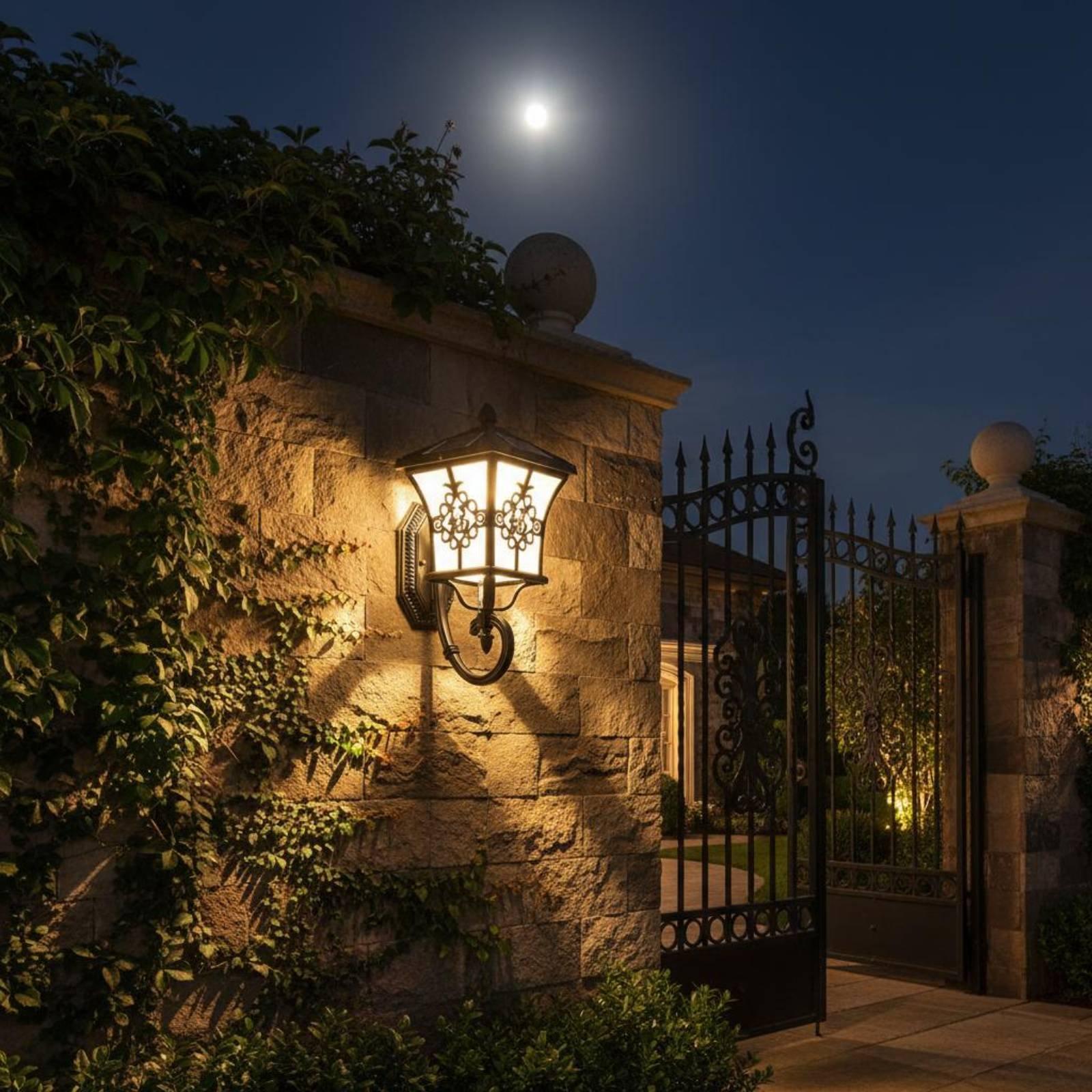 태양광 LED 야외 벽등, 우아한 랜턴, 방수 정원등  - Outdoor Lighting Patio 리뷰 및 가격