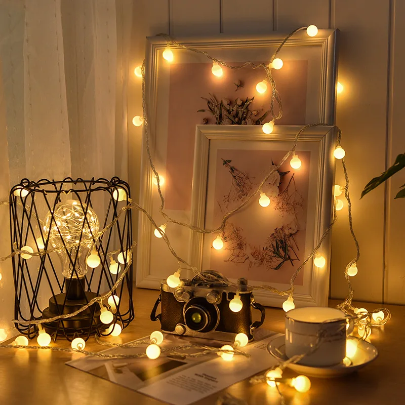 10M USB/배터리 전원 공 LED 문자열 조명 갈  - Outdoor Lighting Ideas For Party 리뷰 및 가격