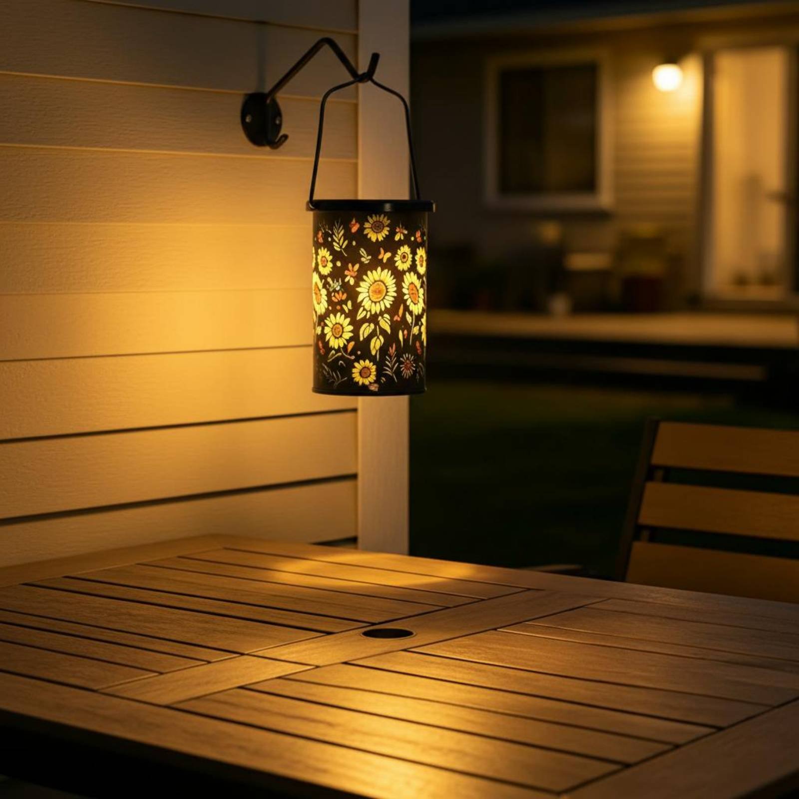 꽃무늬 랜턴 빈티지 디자인 걸이형 태양광 랜턴 에칭 태 - Outdoor Lighting Patio 리뷰 및 가격