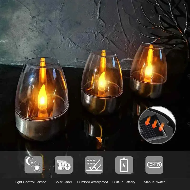 LED 스테인레스 스틸 태양 촛불 조명 야외 파티오 정 - Halo Outdoor Lighting 리뷰 및 가격
