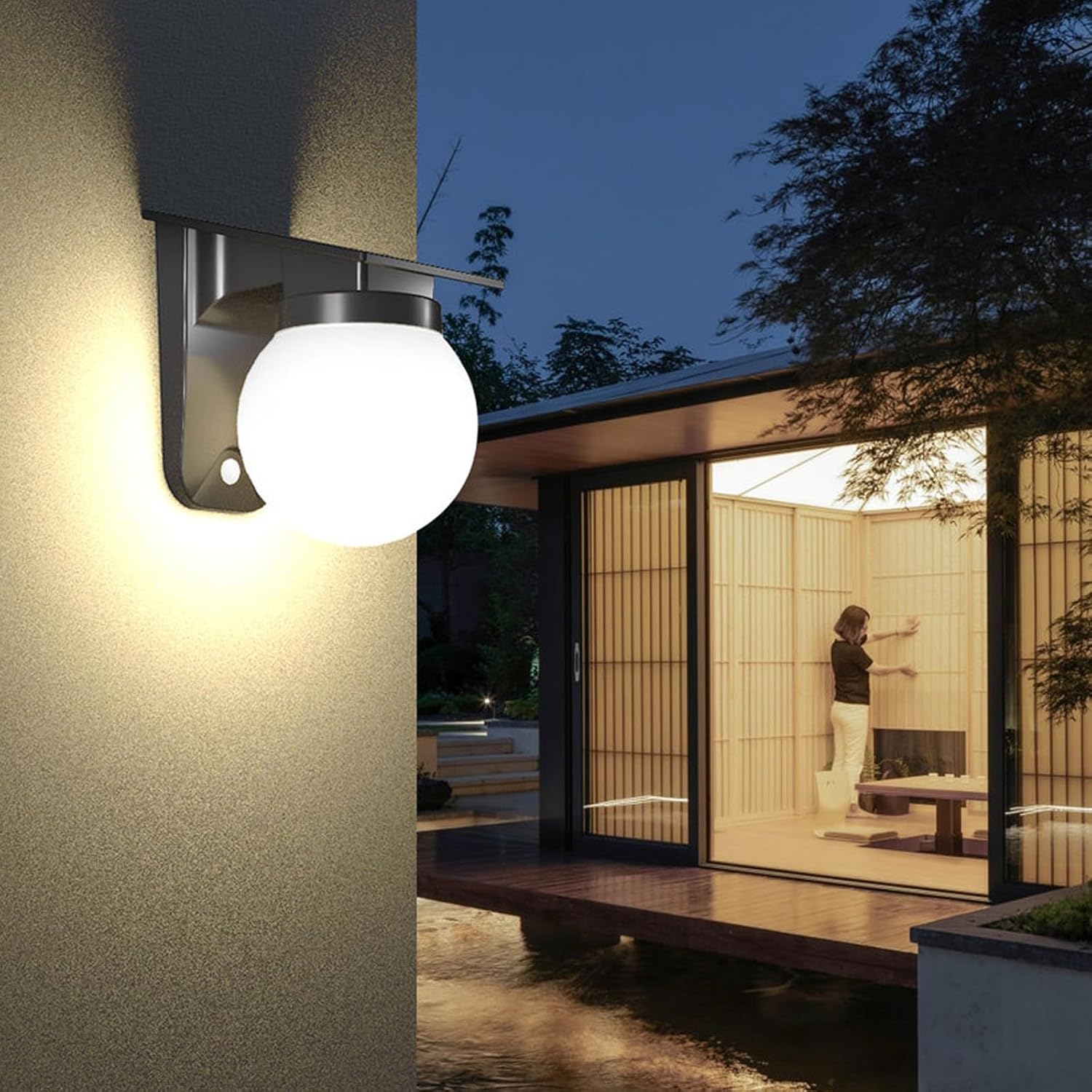 태양광 구형 벽등 실외용 IP65 방수 원형 볼 정원등 - Outdoor Lighting Driveway 리뷰 및 가격