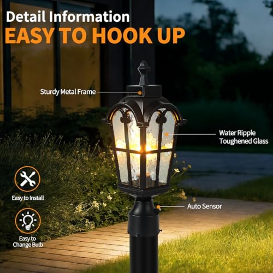 센서 야외 기둥 조명 방수 기둥 조명기구 전면 도어용  - Outdoor Lighting Lamps 리뷰 및 가격