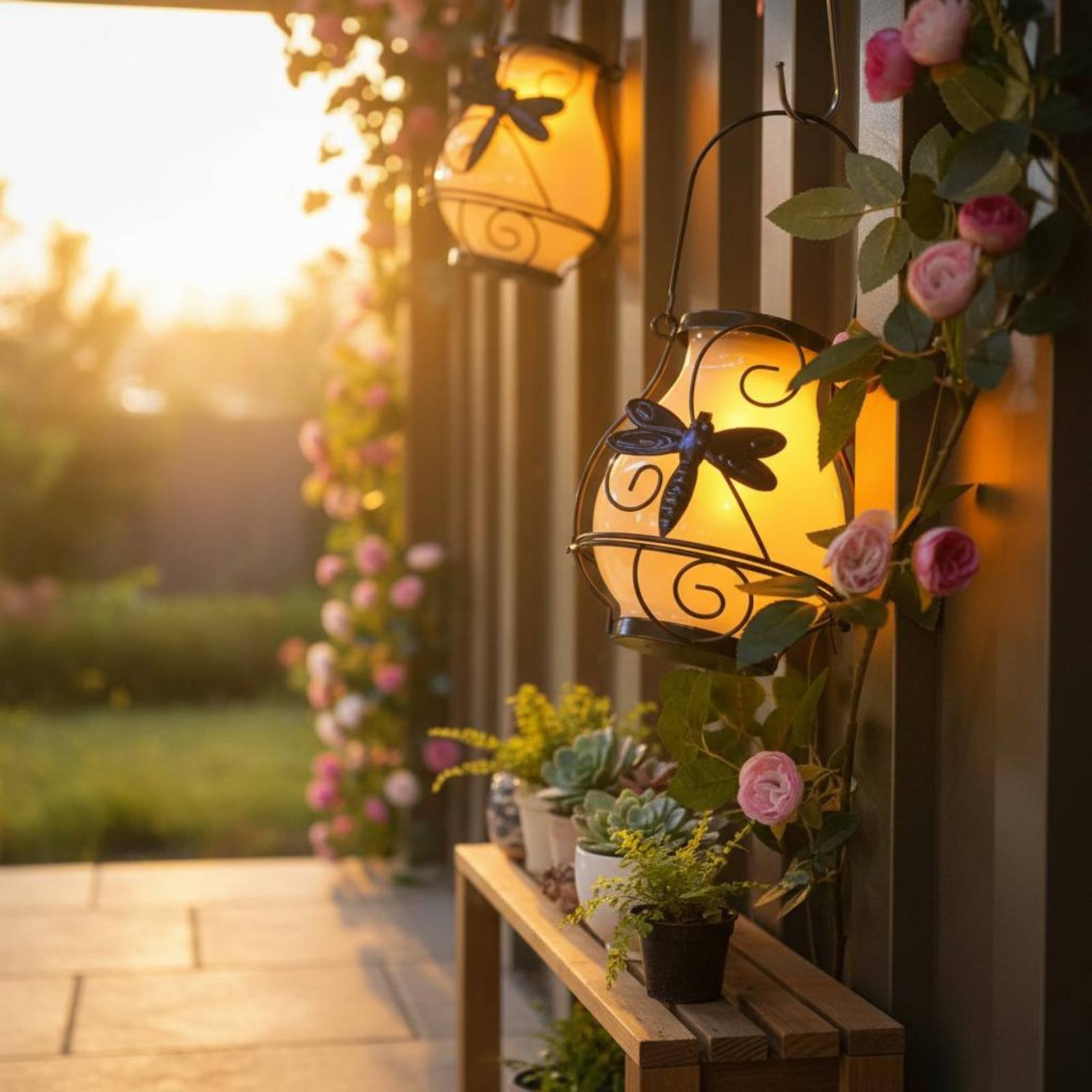 태양열 나비 랜턴 방수 나비 태양열 랜턴 장식용 마당  - Outdoor Lighting Patio 리뷰 및 가격