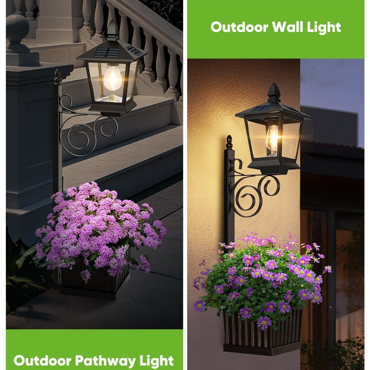 2 in 1 태양광 화분 램프 방수 따뜻한 백색 야외  - Outdoor Lighting Patio 리뷰 및 가격