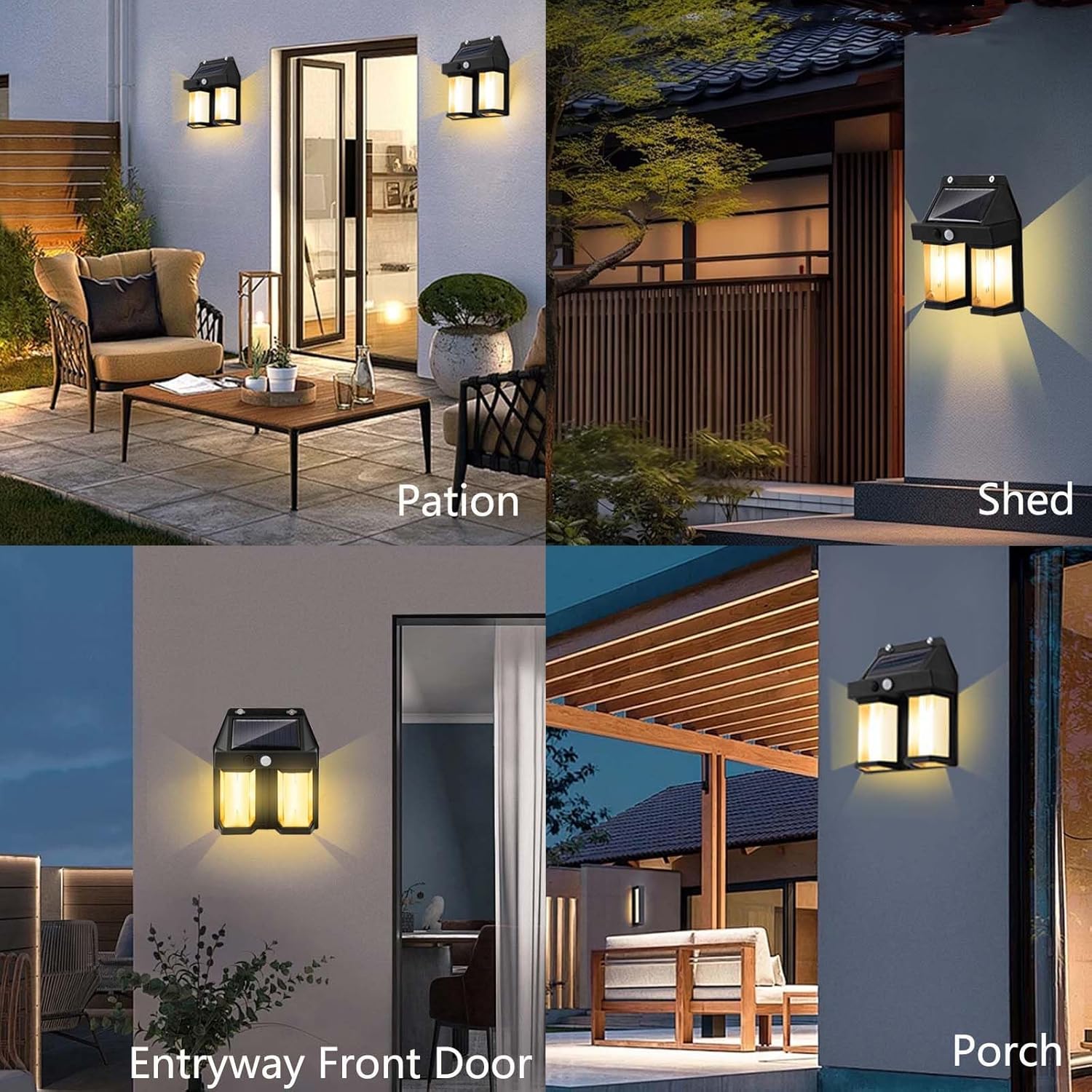 태양광 벽등 빈티지 정원 빌라 야외 모션 센서 따뜻한  - Outdoor Lighting Driveway 리뷰 및 가격