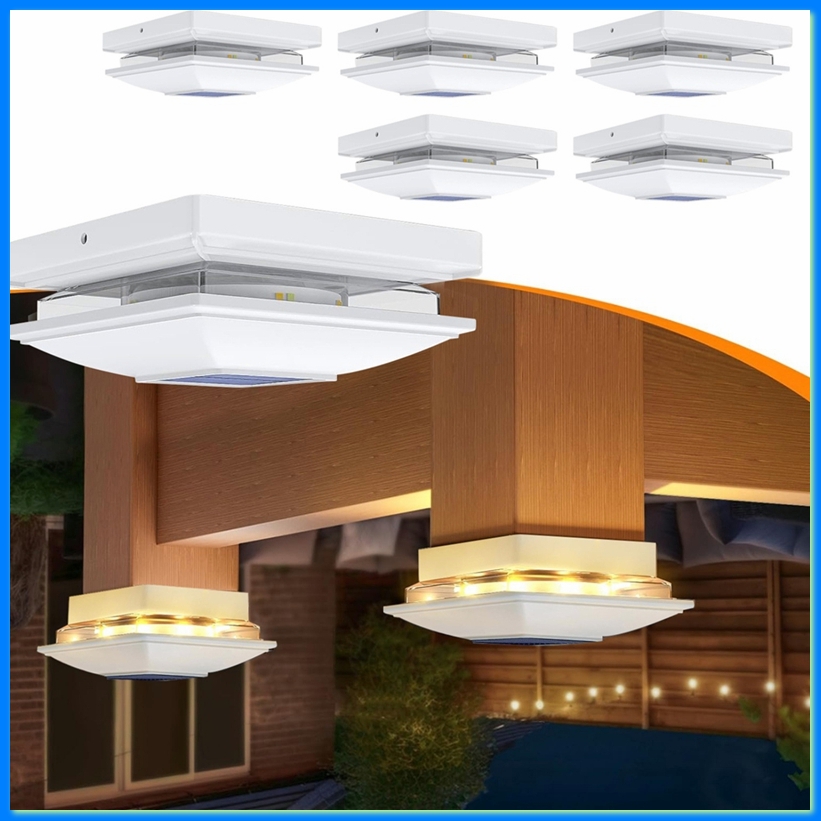 4팩 태양광 포스트 캡 조명 야외용, 16 LED 울타 - Post Cap Light 리뷰 및 가격
