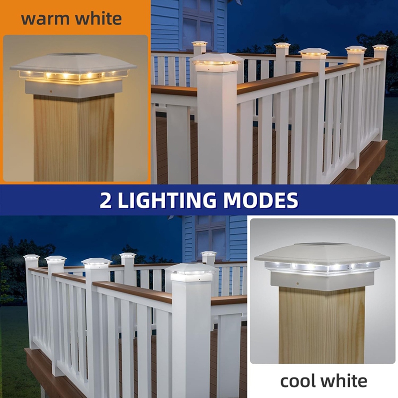 4팩 태양광 포스트 캡 조명 야외용, 16 LED 울타 - Post Cap Light 리뷰 및 가격