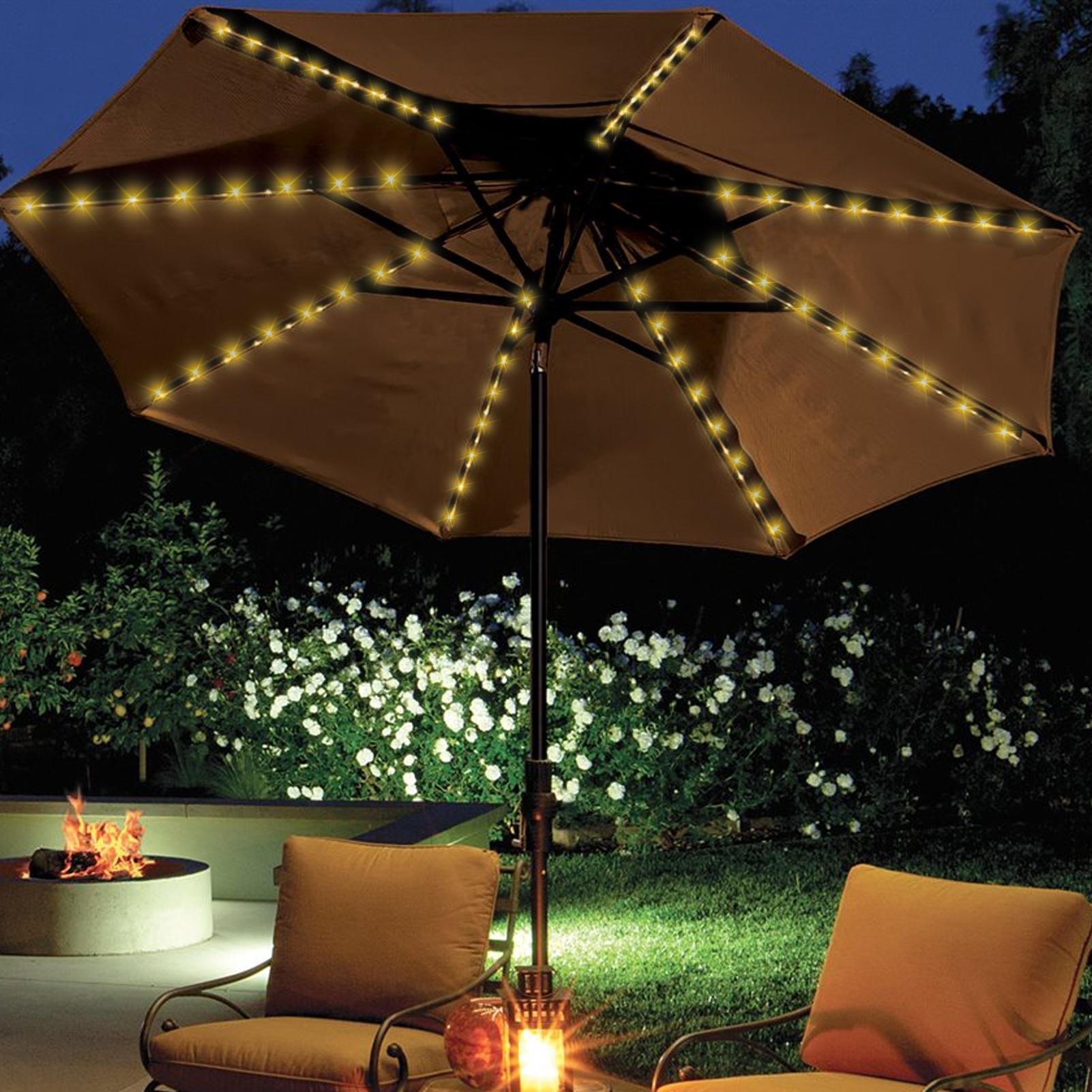 태양광 우산 스트링 라이트 104 LED 파라솔 스트링 - Halo Outdoor Lighting 리뷰 및 가격