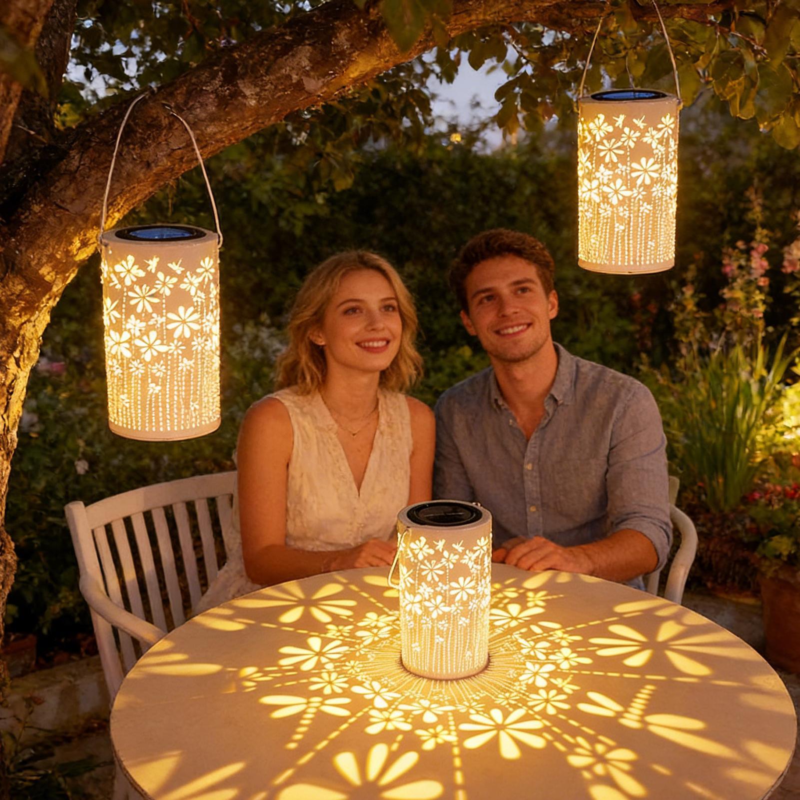 태양광 랜턴 화려한 금속 꽃 램프 야외용 태양광 조명  - Outdoor Lighting House 리뷰 및 가격