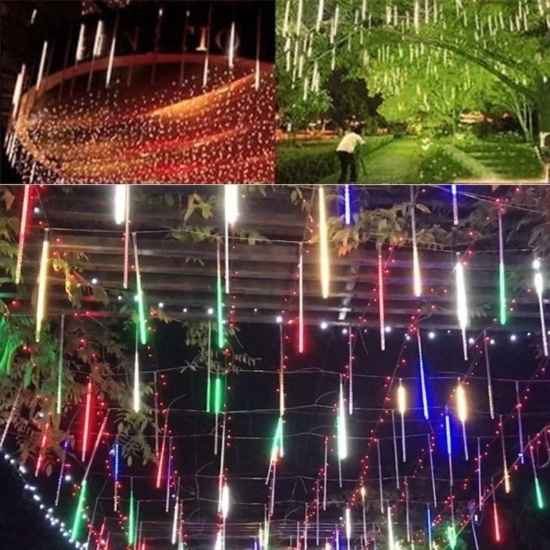 30cm /50cm 방수 유성우 비 8 튜브 LED 문 - Outdoor Lighting Ideas For Party 리뷰 및 가격