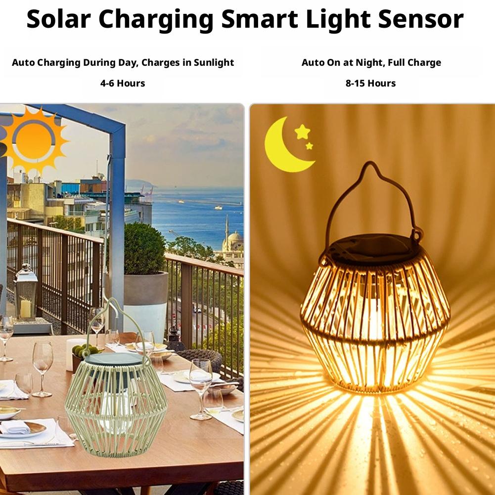 IP65 방수 태양광 라탄 랜턴 걸이식 테이블 조명 야 - Outdoor Lighting Patio 리뷰 및 가격
