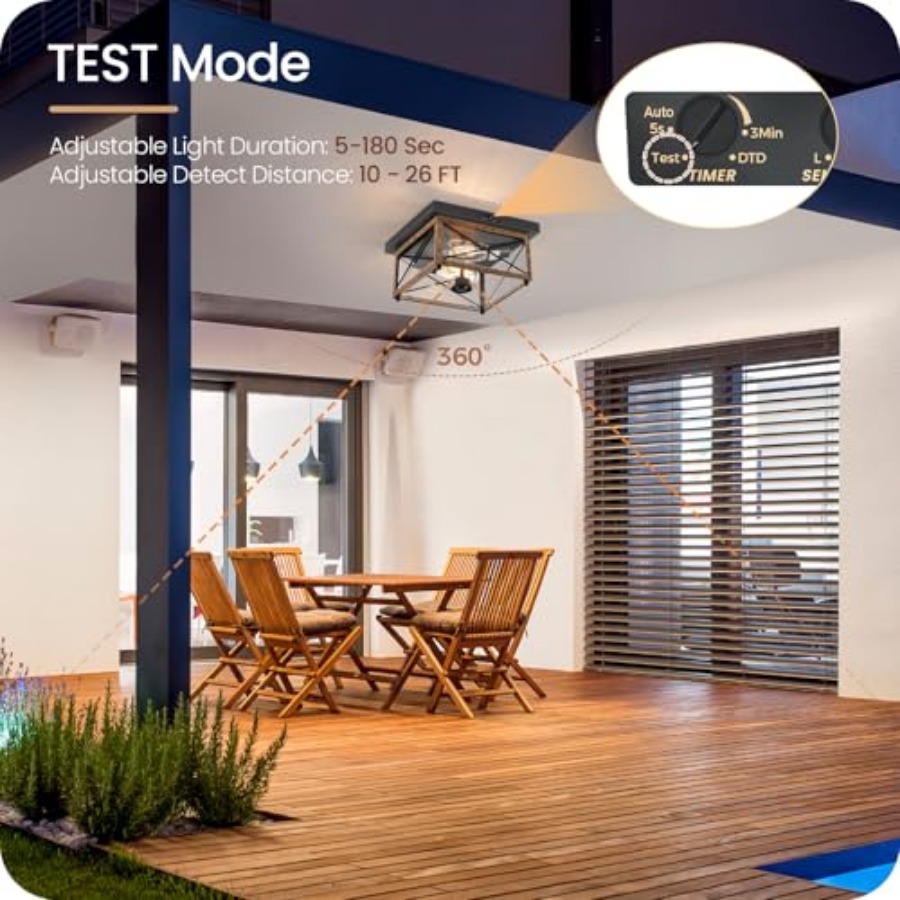 모션 센서가 있는 실외 천장 조명, 플러시 마운트 현관 - Outdoor Lighting With Motion Sensor 리뷰 및 가격