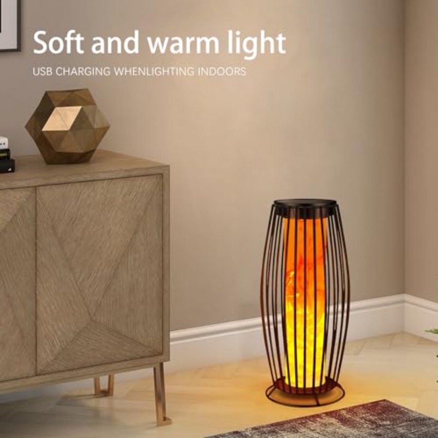 태양광 야외 플로어 램프 깜박이는 불꽃 태양광 야외 조 - Outdoor Lighting Lamps 리뷰 및 가격