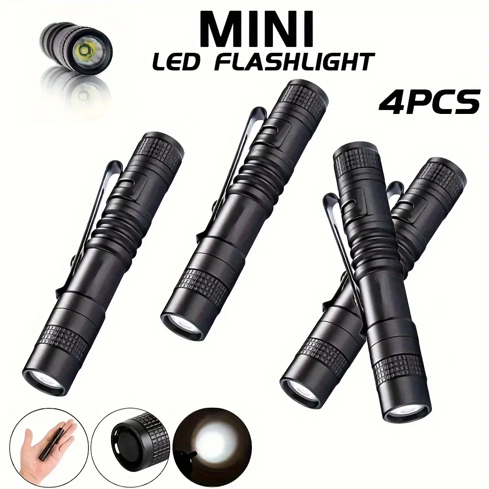 1-4PCS 미니 휴대용 LED 펜 라이트 포켓 야외  - Outdoor Lighting House 리뷰 및 가격