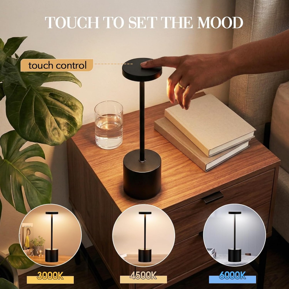 무선 테이블 램프 세트 5000mAh 배터리 터치 컨트 - Outdoor Lighting Lamps 리뷰 및 가격