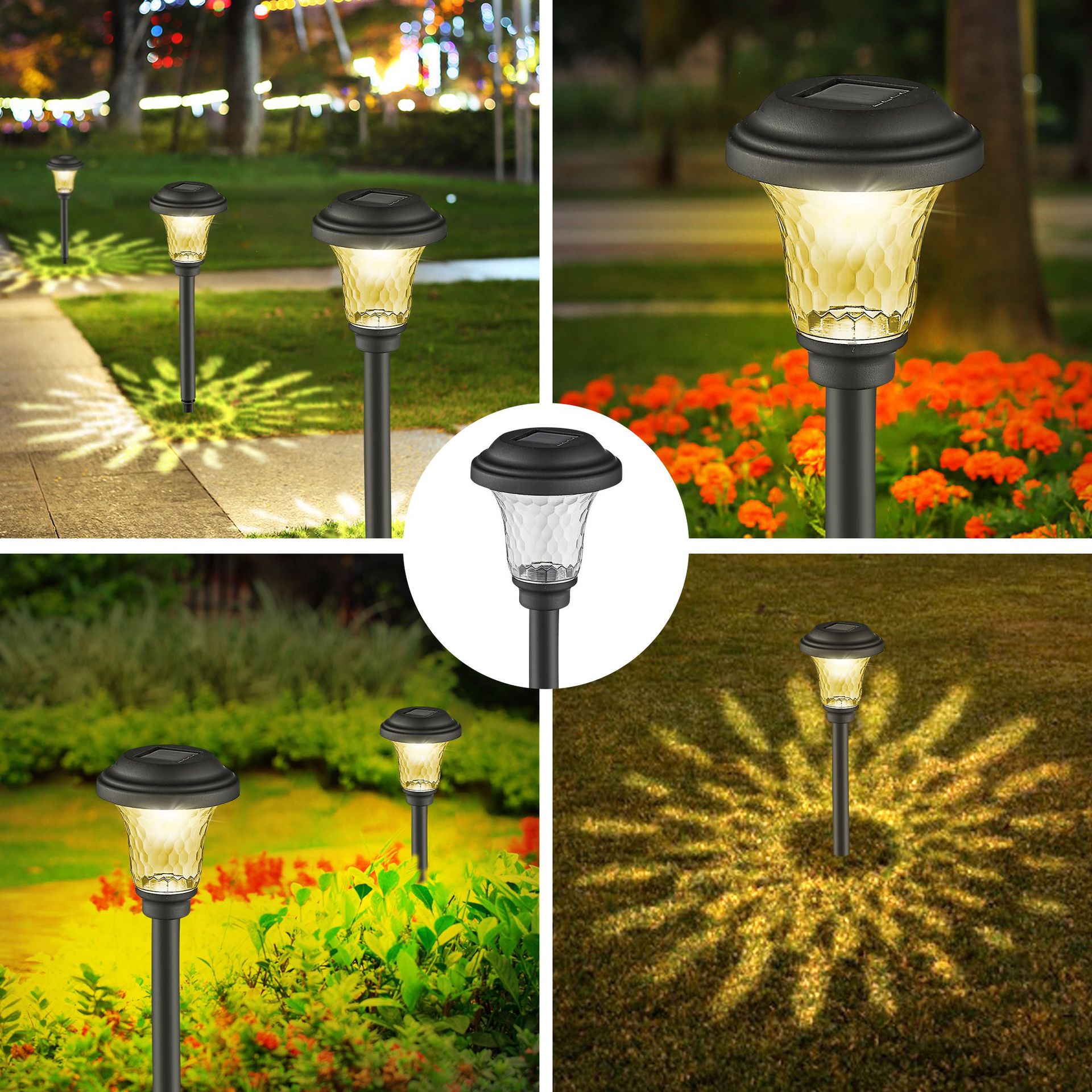 태양 통로 조명 야외 태양 마당 램프 RGB 색상 변경 - Outdoor Lighting Driveway 리뷰 및 가격