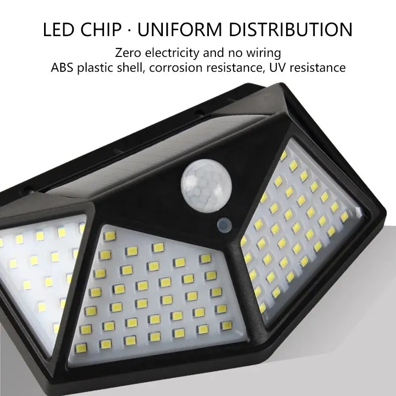 모션 센서 100LED 태양광 벽 램프 야외 방수 전원 - Outdoor Lighting With Motion Sensor 리뷰 및 가격