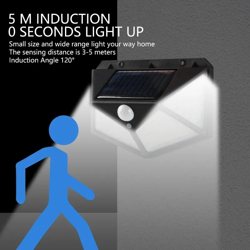 모션 센서 100LED 태양광 벽 램프 야외 방수 전원 - Outdoor Lighting With Motion Sensor 리뷰 및 가격