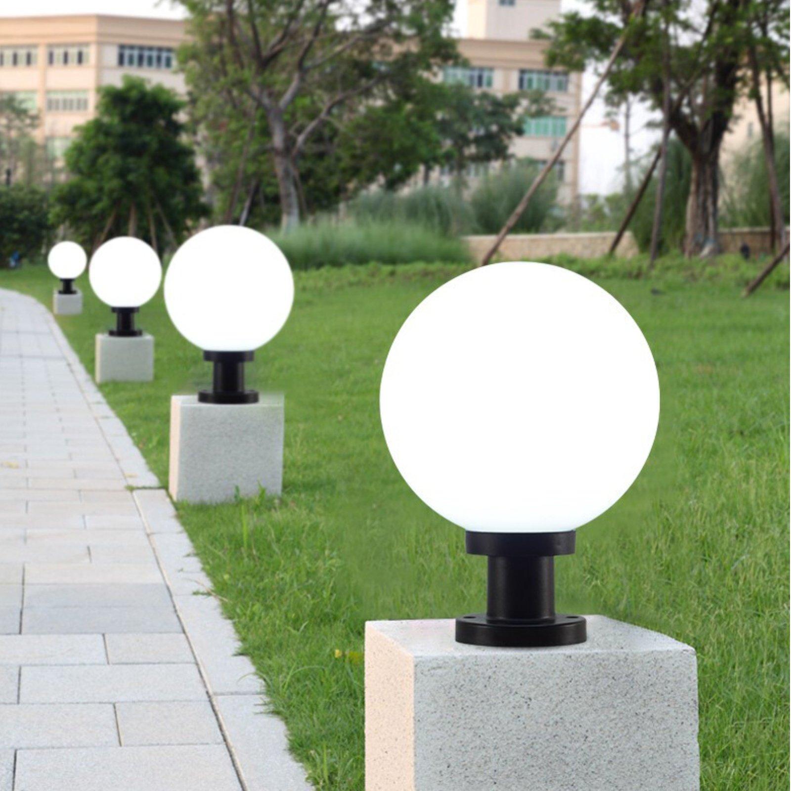 황혼부터 새벽까지 야외 조명 램프 구형 태양광 기둥 램 - Outdoor Lighting Lamps 리뷰 및 가격
