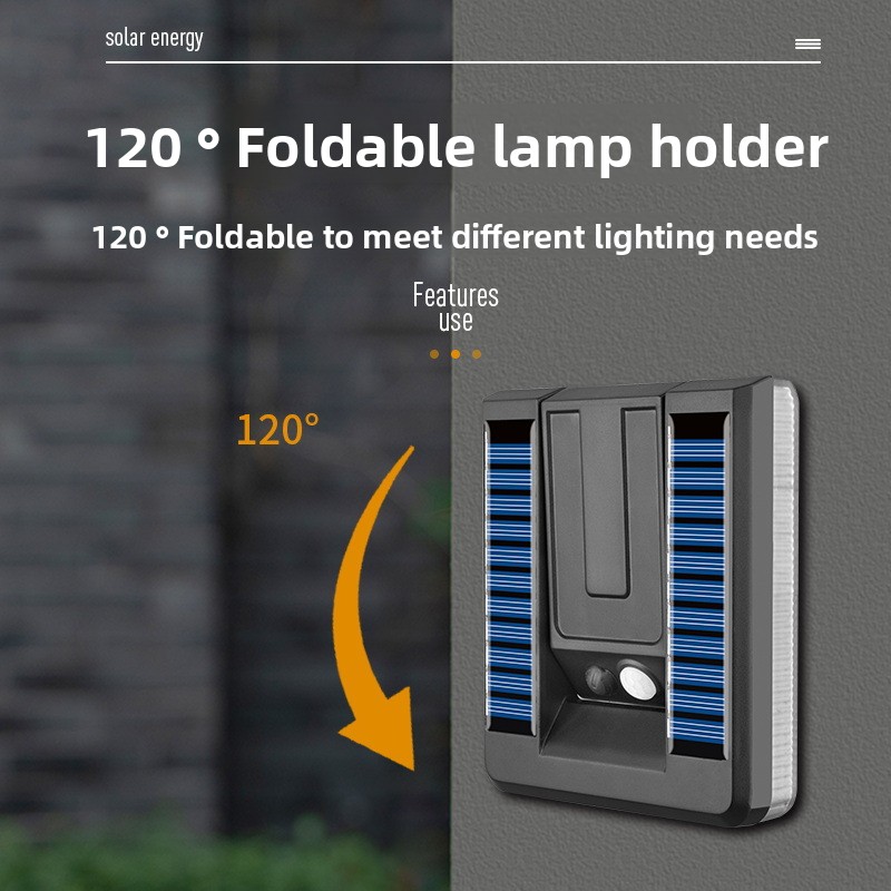 새로운 스마트 야외 접이식 태양 벽 램프 유럽 스타일  - Outdoor Lighting With Motion Sensor 리뷰 및 가격