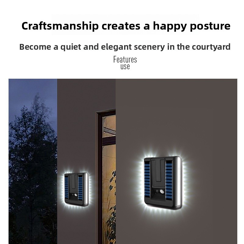 새로운 스마트 야외 접이식 태양 벽 램프 유럽 스타일  - Outdoor Lighting With Motion Sensor 리뷰 및 가격